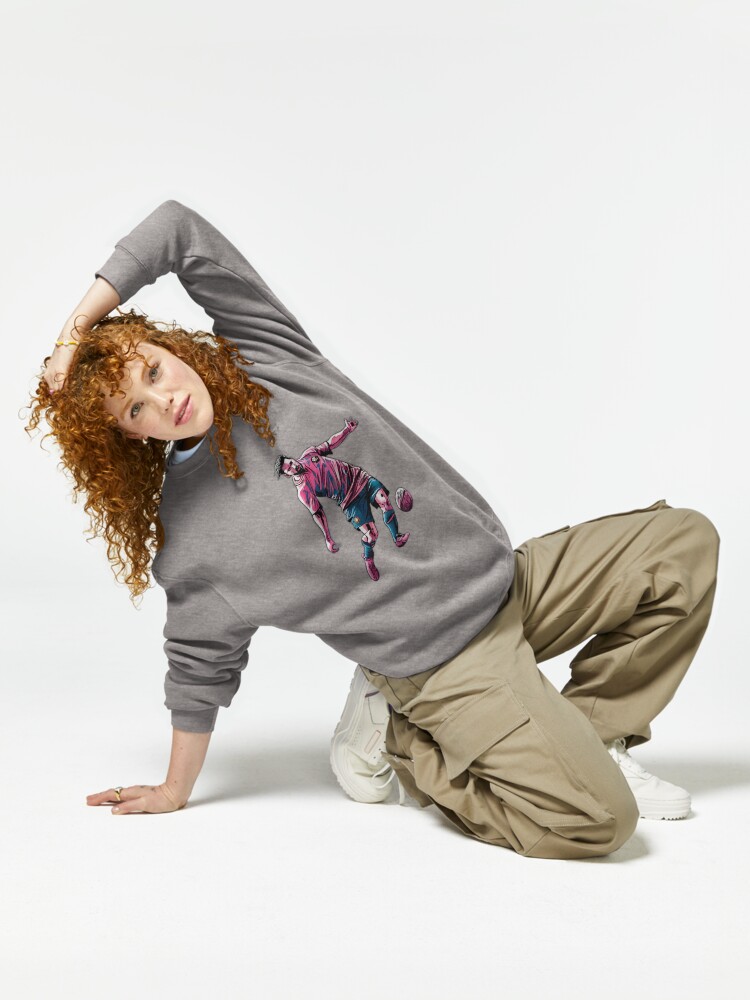Thumbnail 6 of 7, Pullover Sweatshirt, Soccer Player Kicking The Ball designed and sold by Patricks-Art.