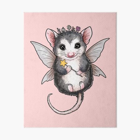 Item preview, Adorable Fairycore Possum with Wings - Cute feral Fairy possum/Opossum designed and sold by Unitepeople.