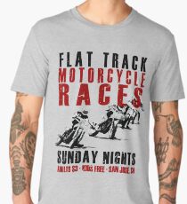 Flat Track Motorcycle Races Men's Premium T-Shirt