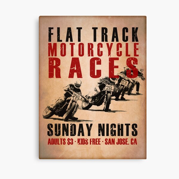 Item preview, Flat Track Motorcycle Races designed and sold by rogue-design.