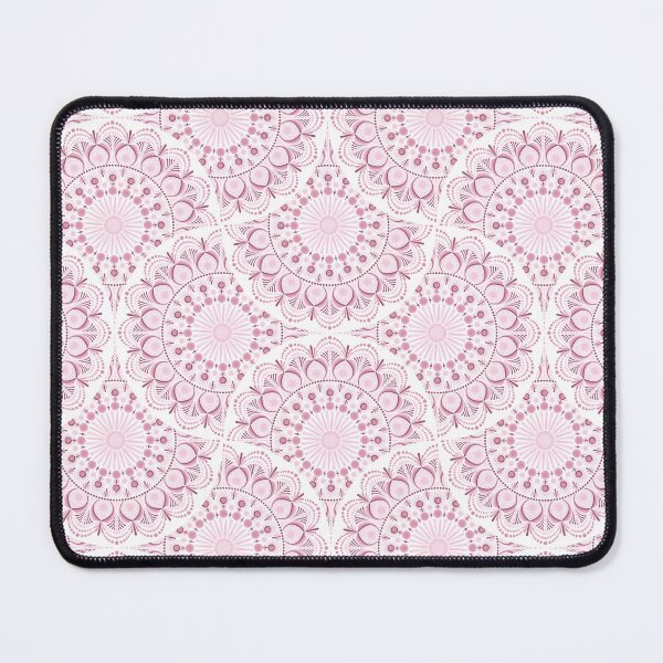 Item preview, Dusky Rose Confetti Lace Dot Mandala Art Deco Fans designed and sold by Triplicate Limited.