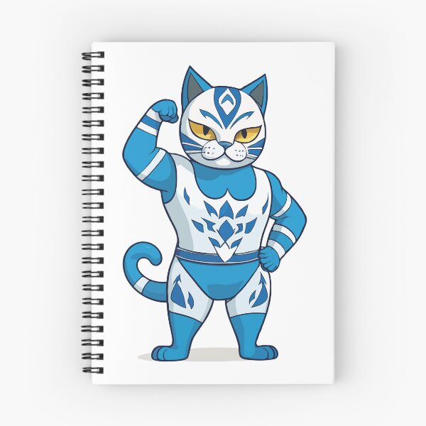 Item preview, Blue Fat Luchador. Cat Luchador designed and sold by twisted-dot.