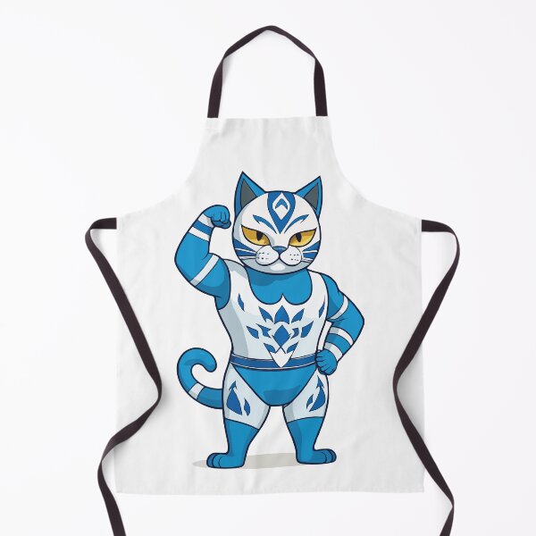 Item preview, Blue Fat Luchador. Cat Luchador designed and sold by twisted-dot.