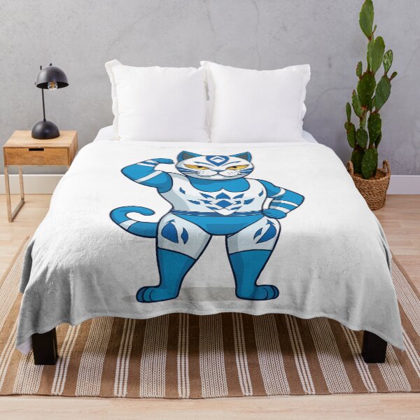 Artikelvorschau, Blauer dicker Luchador. Katzen-Luchador entworfen und verkauft von twisted-dot.