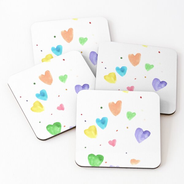 Item preview, Watercolor Heart Splash T-Shirt designed and sold by Swabbykawaii.