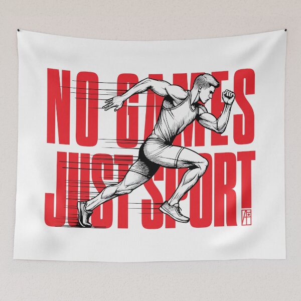 Item preview, NO GAMES JUST SPORT - Running - MAN RUNNER - 1 designed and sold by ArtProjectShop.