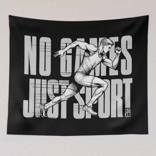 Item preview, NO GAMES JUST SPORT - Running - MAN RUNNER - 2 designed and sold by ArtProjectShop.