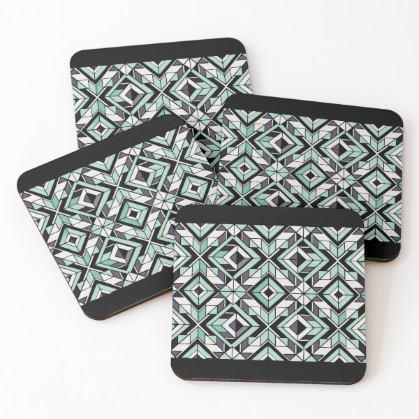 Item preview, New Geo Green patterns  by Juliet Thomas's shop Acmegifts designed and sold by Juliet  Thomas.