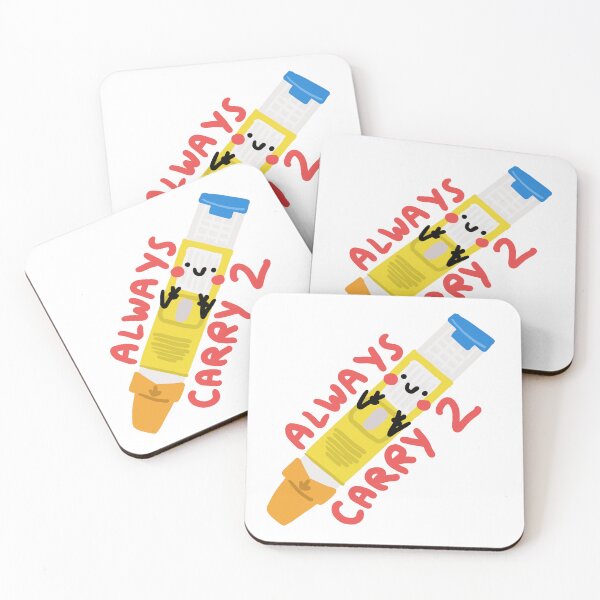 Item preview, Always Carry 2 Epipen Awareness designed and sold by Samantha MadeOfAtoms.