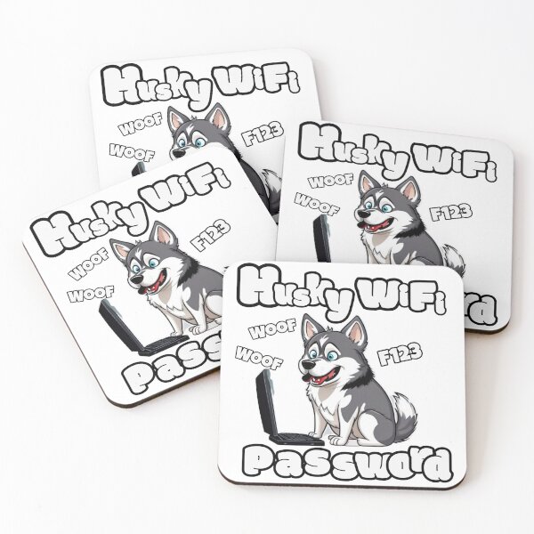 Item preview, Husky WiFi Password: WoofWoof123 designed and sold by CoolEnthusias.