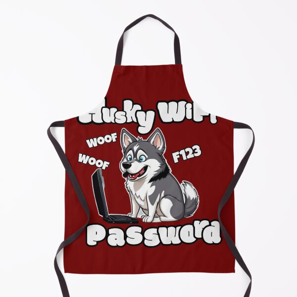 Item preview, Husky WiFi Password: WoofWoof123 designed and sold by CoolEnthusias.