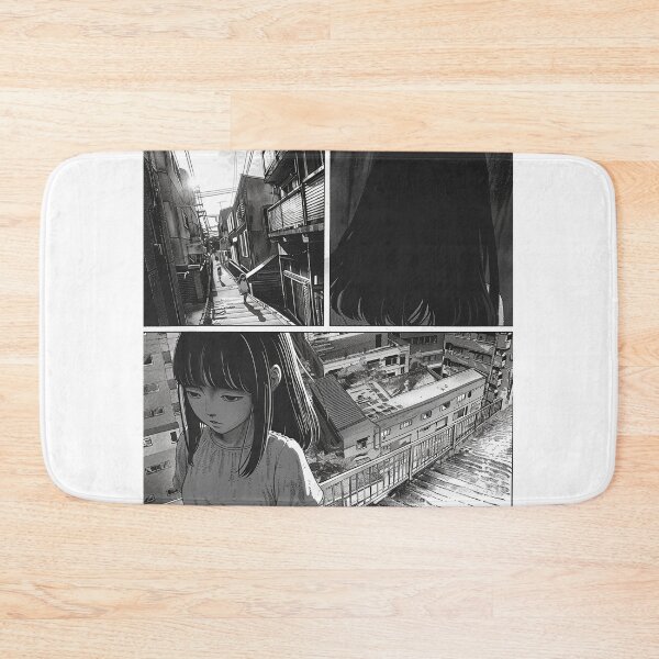 Item preview, alone in the city, anime girl, horror manga designed and sold by ForsakenFrames.
