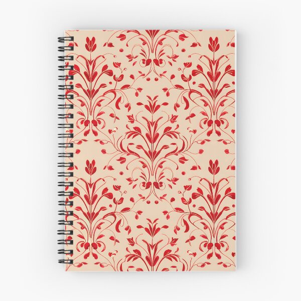 Item preview, Elegant Red Floral Seamless Pattern Design designed and sold by PrintableByZaah.