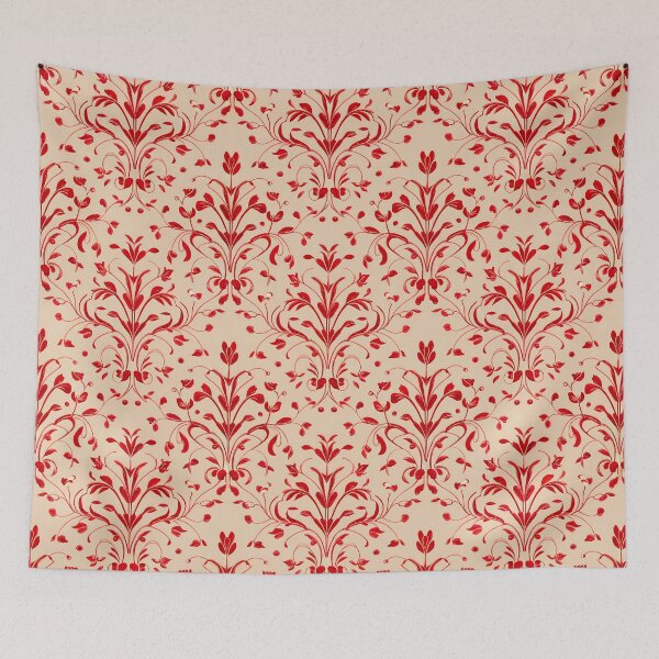 Item preview, Elegant Red Floral Seamless Pattern Design designed and sold by PrintableByZaah.