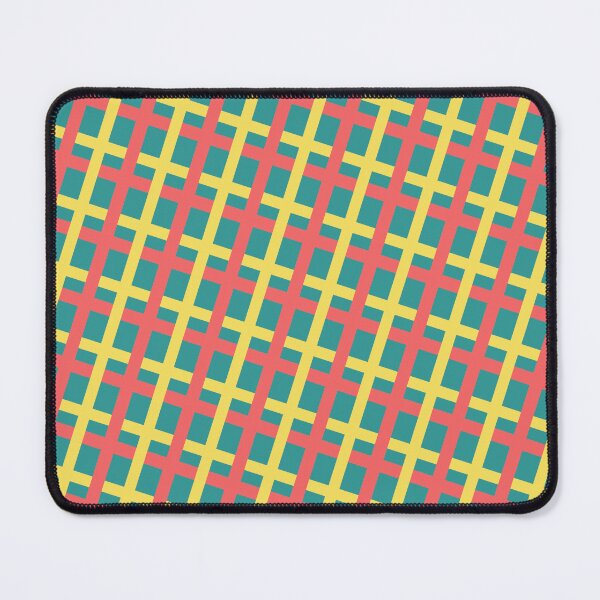 Item preview, Simple & Clean Tricolor Square Overlaid Pattern designed and sold by EvergreenMotifs.