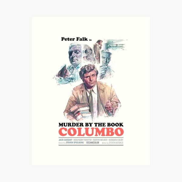 Aperçu de l'œuvre COLUMBO - Meurtre selon le livre - Affiche de style vintage  créée et vendue par Michaelofthe80s.