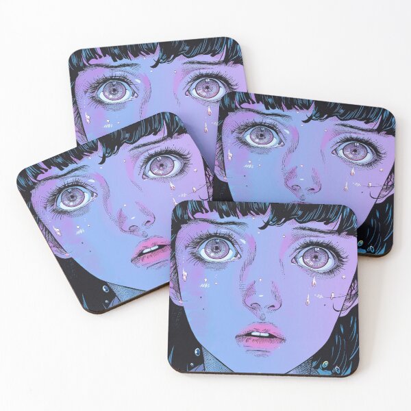Item preview, Blue Dream Anime Girl Homage Manga Art designed and sold by ForsakenFrames.