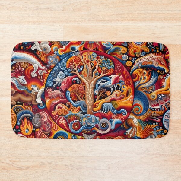Item preview, Eternal Cycle - Huichol Mystical Art designed and sold by CielitoLindoArt.