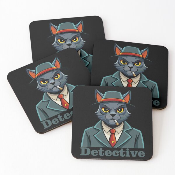 Item preview, Cat Detective Whiskers designed and sold by YatsuStore.
