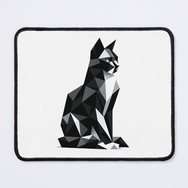 Item preview, Gato poligonal abstracto designed and sold by polygeeks.