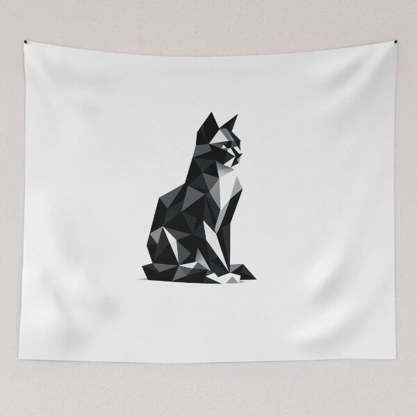 Item preview, Abstract Polygonal Cat designed and sold by polygeeks.