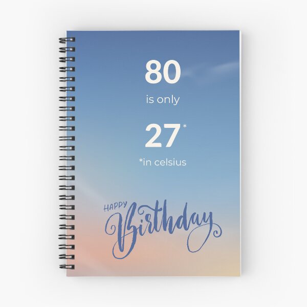 Item preview, Fun 80th Birthday Card with Hilarious Celsius Conversion designed and sold by Meg Mango.