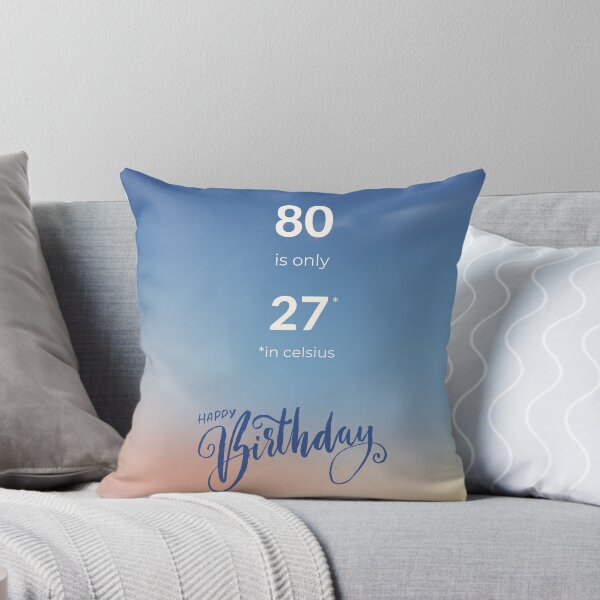 Item preview, Fun 80th Birthday Card with Hilarious Celsius Conversion designed and sold by Meg Mango.