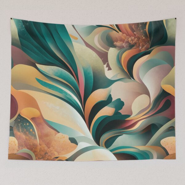 Item preview, Flowing Abstract Blossoms designed and sold by Exodoi.