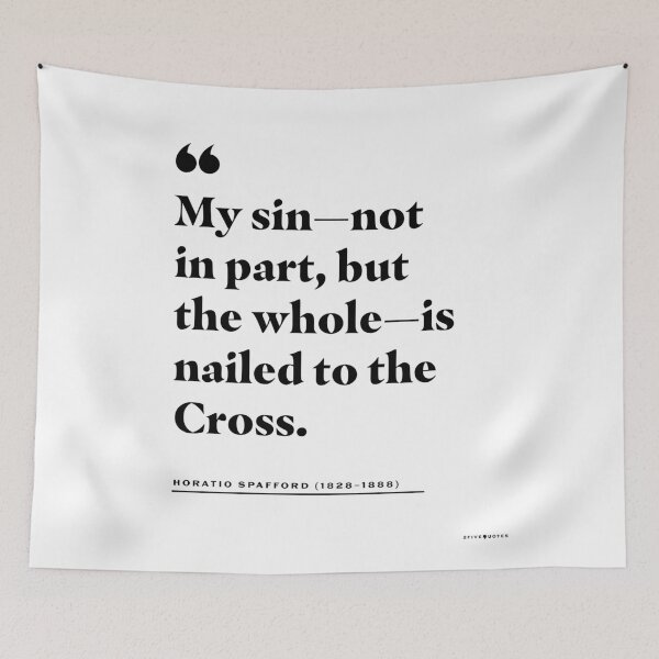 Item preview, Nailed to the Cross (It Is Well) Quote designed and sold by 2fivequotes.