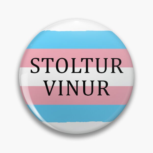 Item preview, Trans fáni- Stoltur vinur designed and sold by Transvinir.