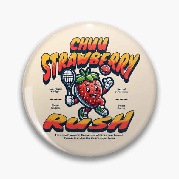 Item preview, Chuu strawberry rush tennis typography text Morcaworks designed and sold by Morcawork.