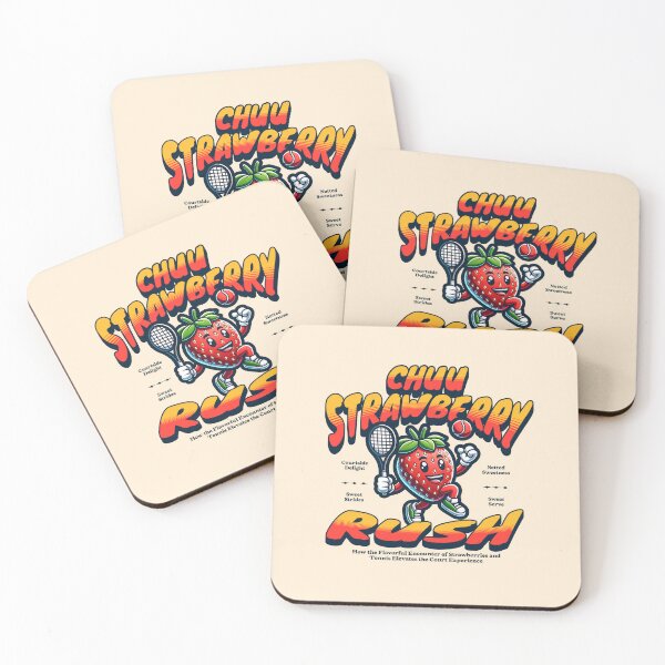 Item preview, Chuu strawberry rush tennis typography text Morcaworks designed and sold by Morcawork.