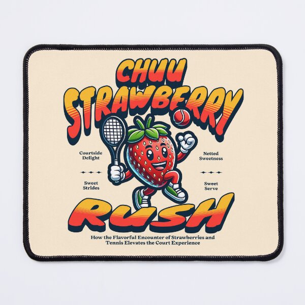 Item preview, Chuu strawberry rush tennis typography text Morcaworks designed and sold by Morcawork.