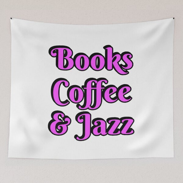 Item preview, Books Coffee and Jazz  designed and sold by Inspirationmotivation.