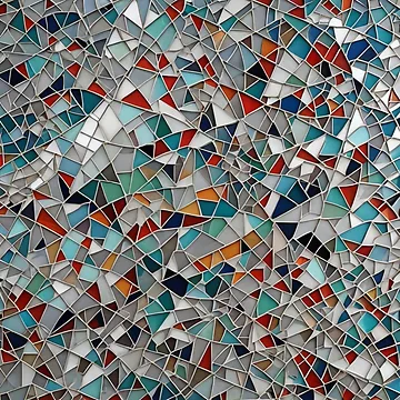 Artwork thumbnail, Abstract Colorful Inlay Pattern by calibrit