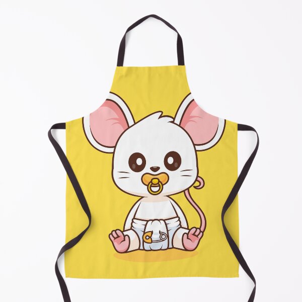 Item preview, Cute Baby Mouse Wearing Pacifier and Diaper Cartoon Vector Icon - Adorable Animal Nature Illustration designed and sold by hjian8219.