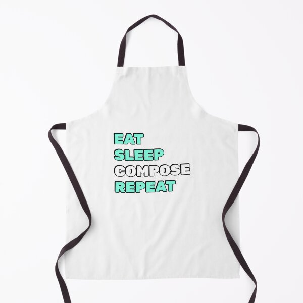 Item preview, Eat Sleep Compose Repeat - funny composer memes designed and sold by Inspirationmotivation.