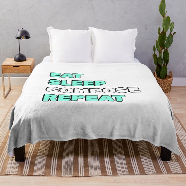 Item preview, Eat Sleep Compose Repeat - funny composer memes designed and sold by Inspirationmotivation.