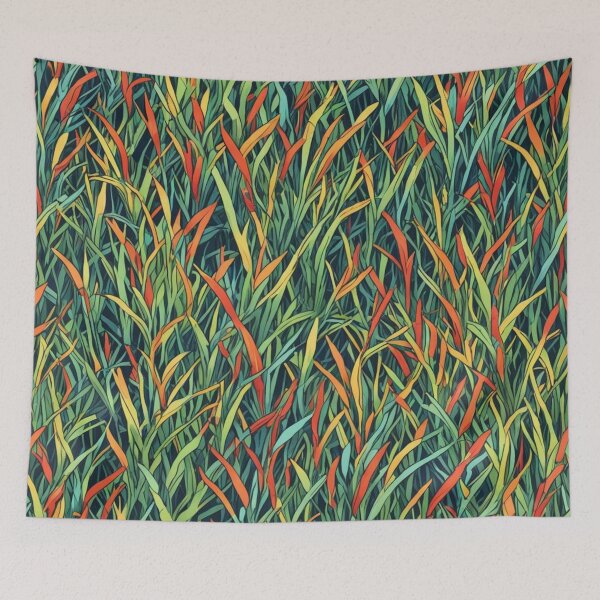 Item preview, Abstract Colorful Seagrass Pattern designed and sold by calibrit.