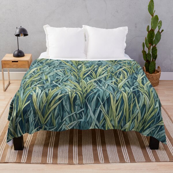 Item preview, Abstract Blue and Green Seagrass Pattern designed and sold by calibrit.