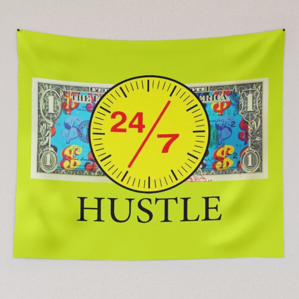 Item preview, Hustle twenty four seven. designed and sold by Original One’s.
