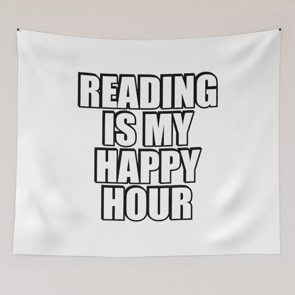Item preview,  Reading Is My Happy Hour designed and sold by Inspirationmotivation.