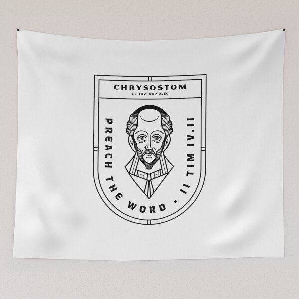 Item preview, Preach the Word John Chrysostom Badge designed and sold by 2fivequotes.