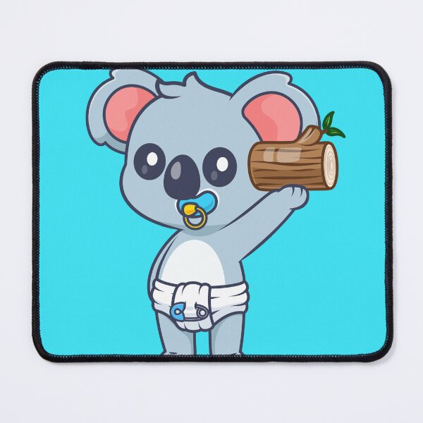 Item preview, Cute Baby Koala Holding Branch Cartoon Vector Icon - Adorable Animal Nature Illustration designed and sold by hjian8219.
