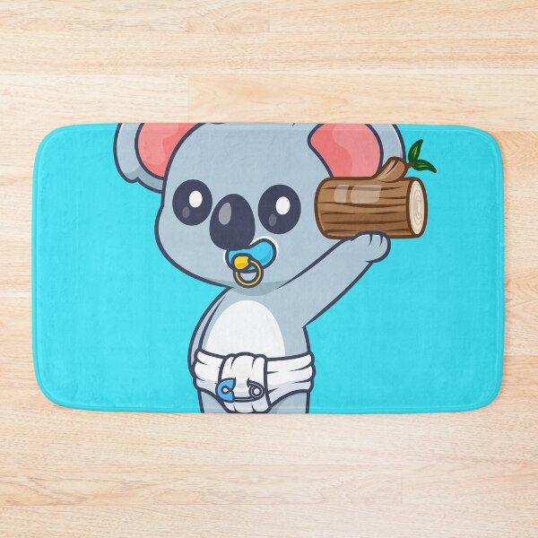 Item preview, Cute Baby Koala Holding Branch Cartoon Vector Icon - Adorable Animal Nature Illustration designed and sold by hjian8219.