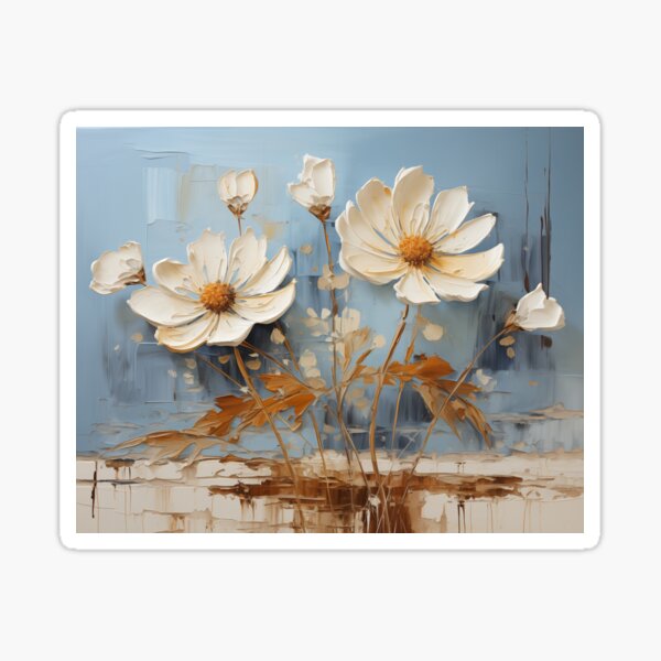Item preview, Daisy - Impasto Floral designed and sold by KootenayDesigns.