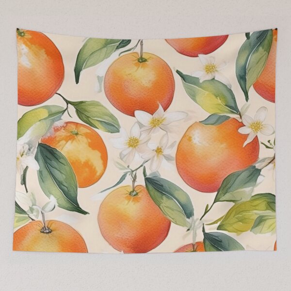 Item preview, Mediterranean Oranges Pattern designed and sold by EnchantedWishes.