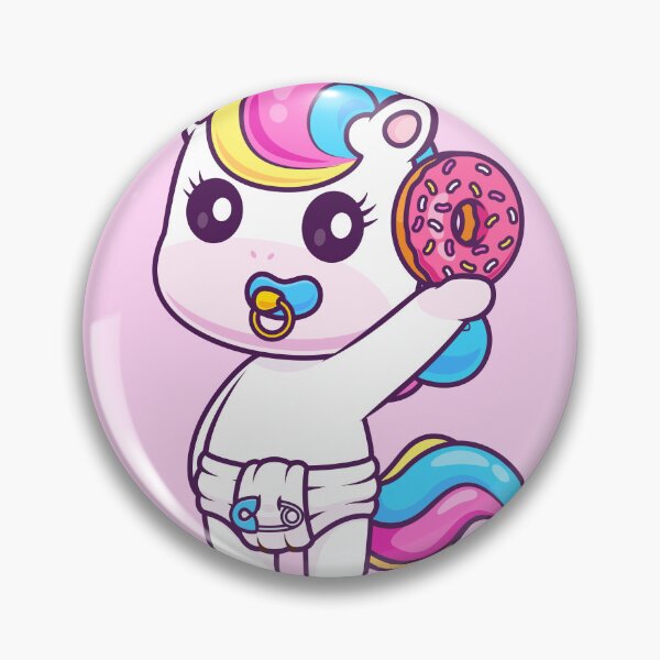 Item preview, Cute Baby Unicorn Holding Donut Cartoon Vector Icon - Adorable Animal and Food Illustration designed and sold by hjian8219.