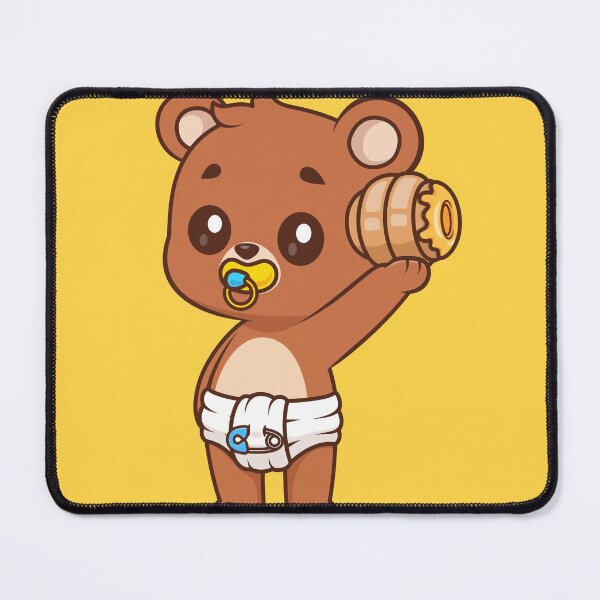 Item preview, Cute Baby Bear Holding Honeycomb Cartoon Vector Icon - Adorable Animal and Food Illustration designed and sold by hjian8219.