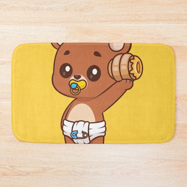 Item preview, Cute Baby Bear Holding Honeycomb Cartoon Vector Icon - Adorable Animal and Food Illustration designed and sold by hjian8219.